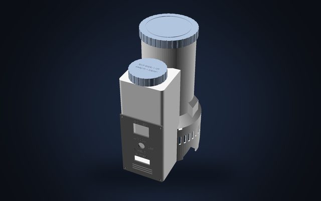 3D render of the Drink Capsule, a can holder with a battery tower